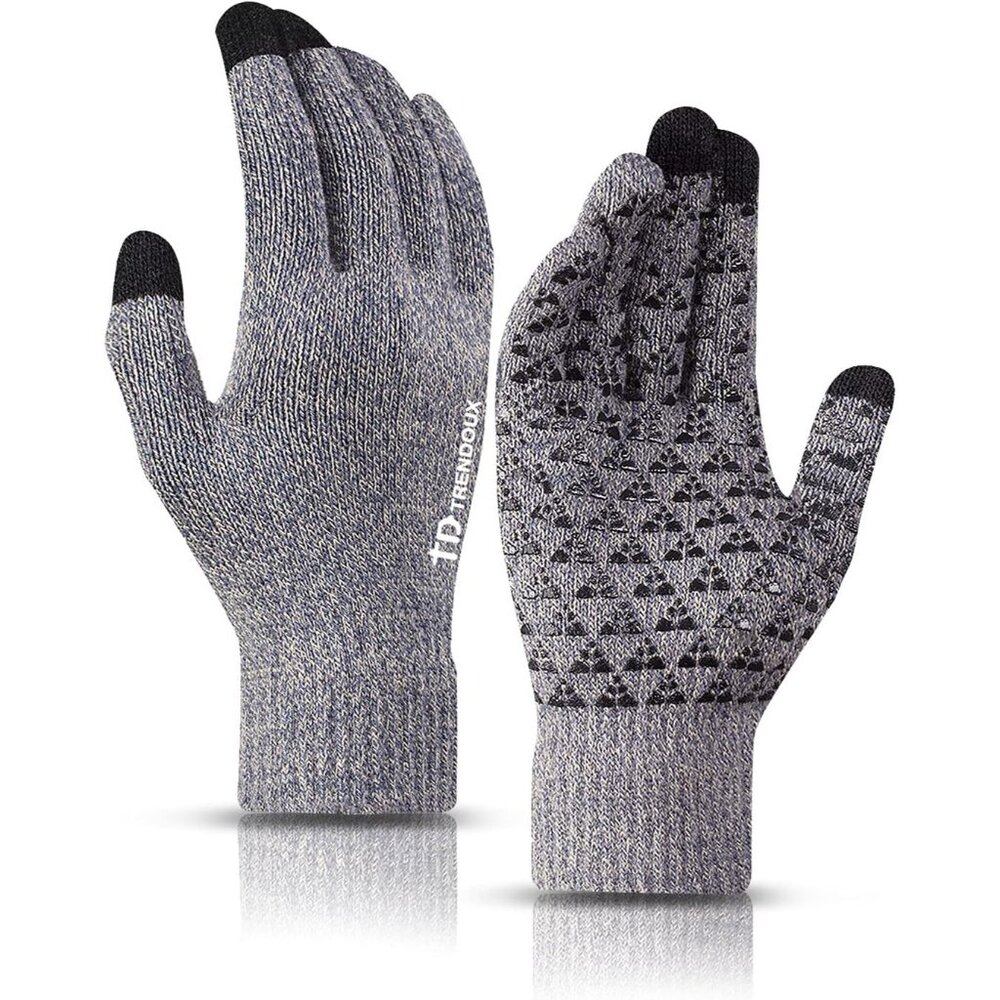 Winter Gloves for Men Women - Upgraded Touch Screen Cold Weather Thermal Warm Kn - Picture 1 of 6
